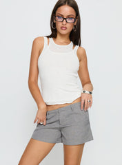 Antonina Tailored Micro Short Grey