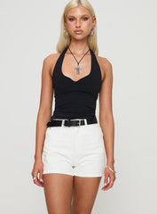 Tropicana Shorts Denim Ecru