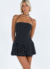 Delamere Mini Dress Black / White Tall