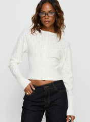 Head In The Clouds Cardigan Cream