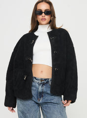 Adylic Teddy Coat Black