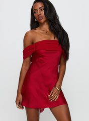 Adoration Mini Dress Red