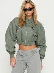 Thalya Bomber Jacket Green