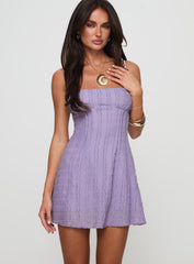 Melrose Nights Mini Dress Lilac Tall