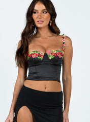 Enchante To Meet You Top Black