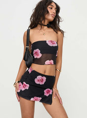Corella Set Black / Pink Floral