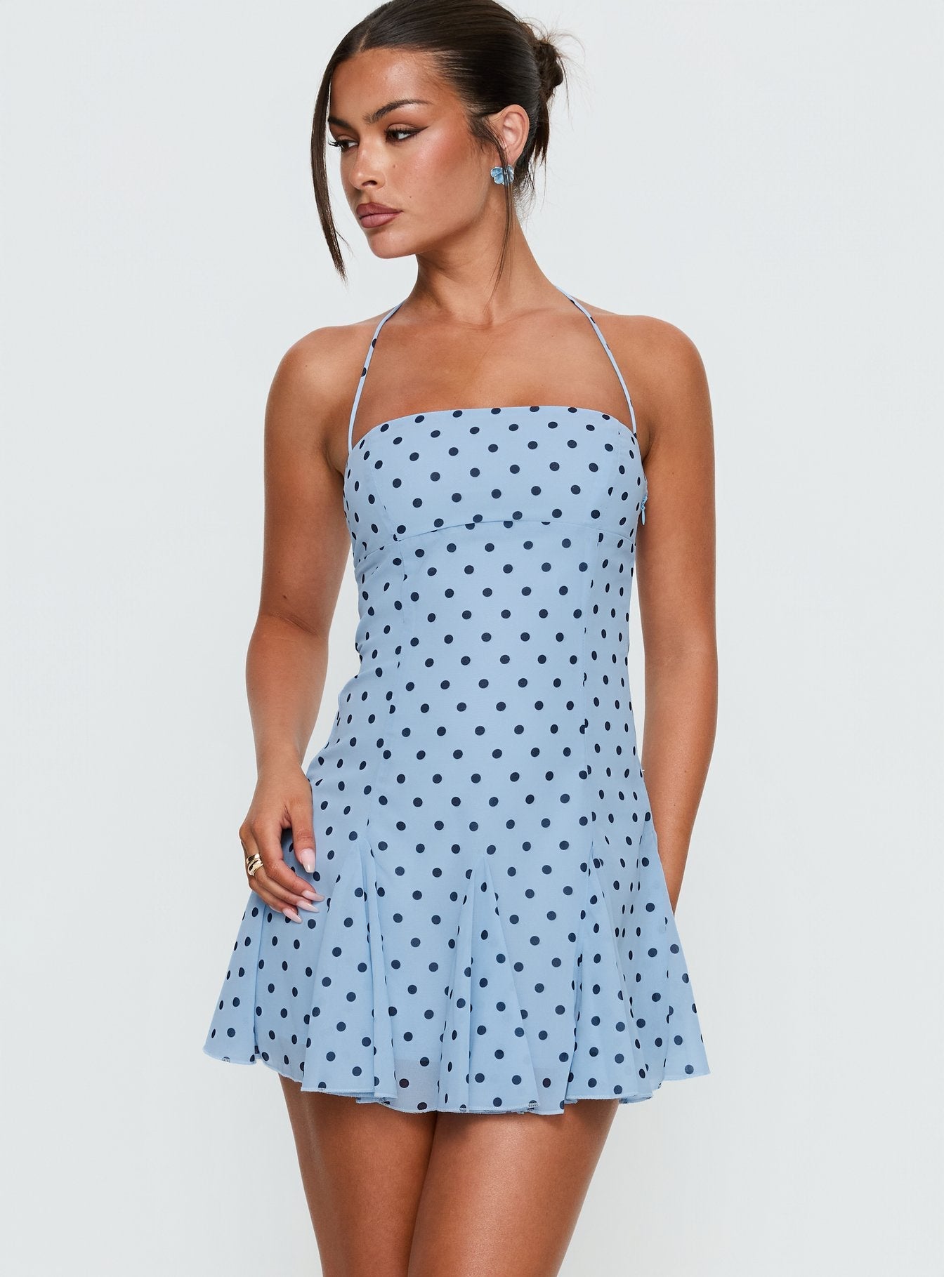Delamere Mini Dress Blue / Navy Polka