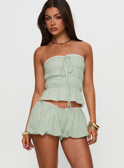 Short And Sweet Shorts Green Check