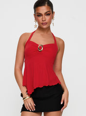 Attina Hardware Detail Top Red