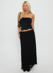 Estefania Maxi Skirt Black