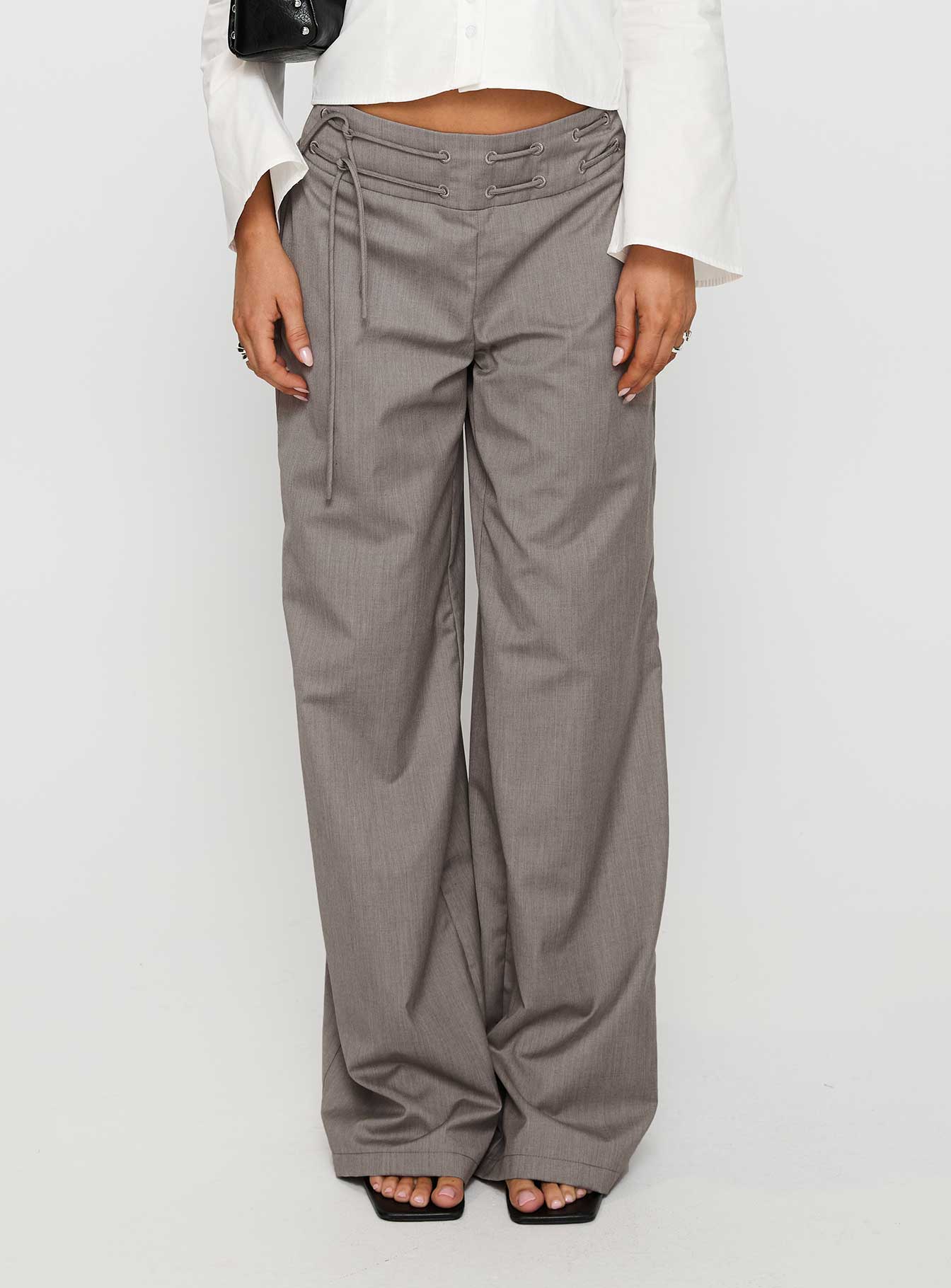 Just Have Fun Wide Leg Pant Grey Tall