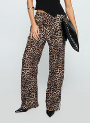 Buzzer Track Pants Leopard