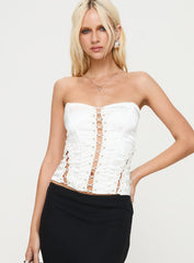 Mochi Corset Top White