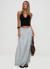 Find Your Love Flowy Maxi Skirt White