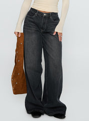 Naylor Wide Leg Jeans Grey Wash