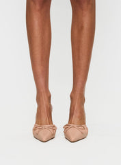 Get To You Pointed Toe Heels Beige