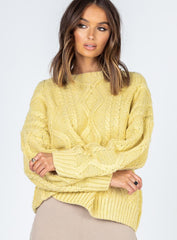 Anaya Oversized Sweater Yellow