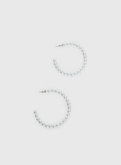 Aydan Hoop Earrings Silver