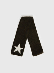 Abelia Star Graphic Scarf Brown / Cream