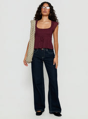 Auroraah Frill Top Cherry