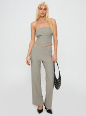 Passionette Strapless Top Olive