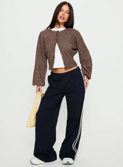 Dawsen Button Down Cardigan Brown