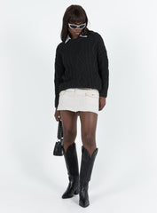 Anaya Oversized Sweater Black