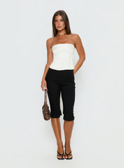 Cecilie Strapless Corset Top Cream