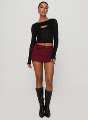 Volley Mini Skort Cherry Red Tall
