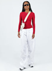 Arnim Long Sleeve Top Red