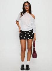 Special Treat Skort Black / White Polka Dot