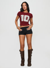 Baseline Rib Tee One Zero Red