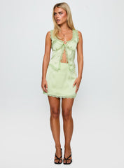 Mavie Satin Set Green