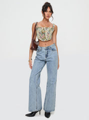 Tender Heart Corset Top Multi