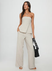 Esidora Strapless Flare Top Natural