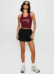 Harvard Tailgate Halter Top Red
