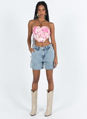Lou Carpenter Denim Shorts Light Wash