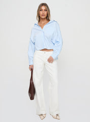 Ellanor Low Rise Straight Leg Jeans White
