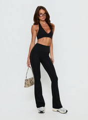 Energize Active Invisible Scrunch Flare Leggings Black