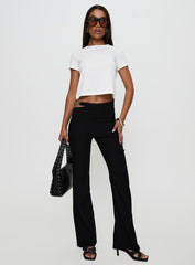 Eyes On You Flare Pants Black