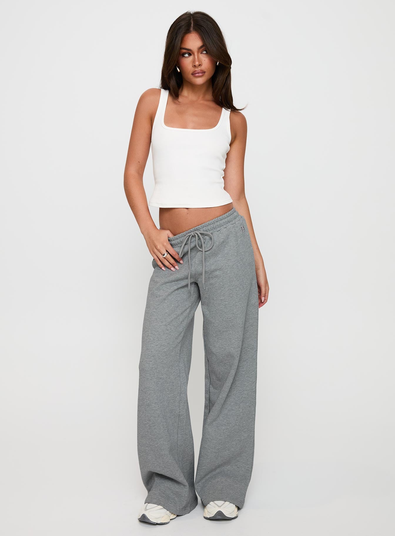 All Day Straight Leg Sweatpants Grey Marle