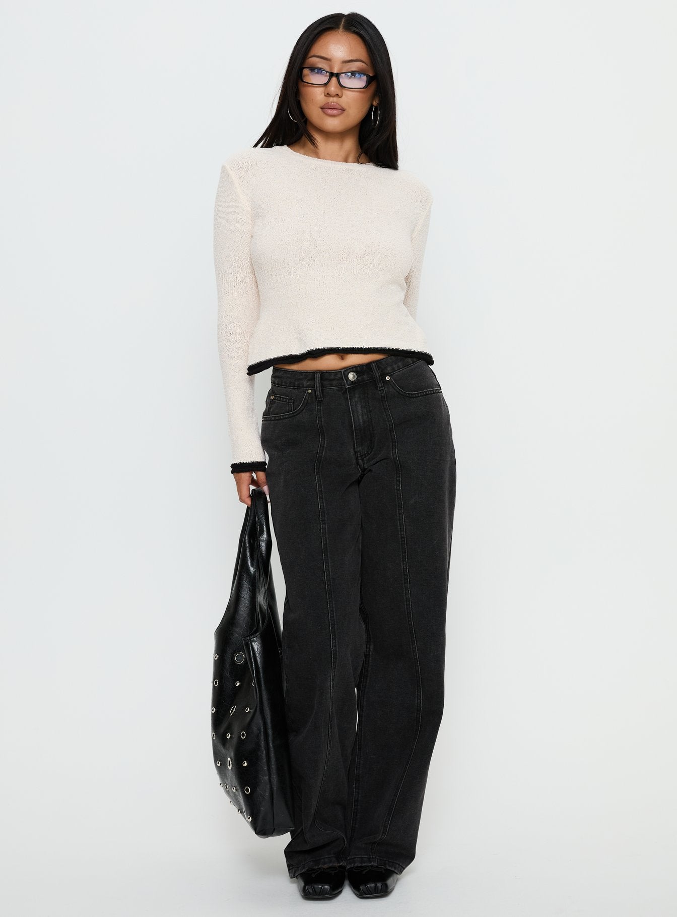 Keree Lightweight Knit Sweater Cream