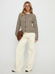 Kaytee Button Up Knit Cardigan Grey