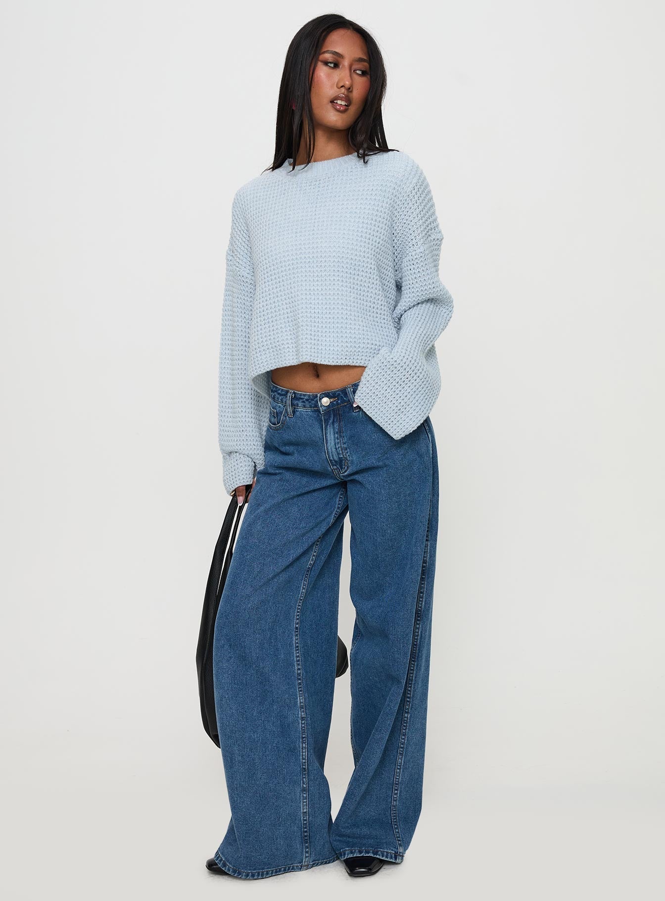 Elinda Knit Sweater Blue