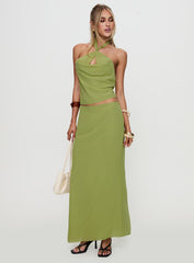 Eleganza Maxi Skirt Green