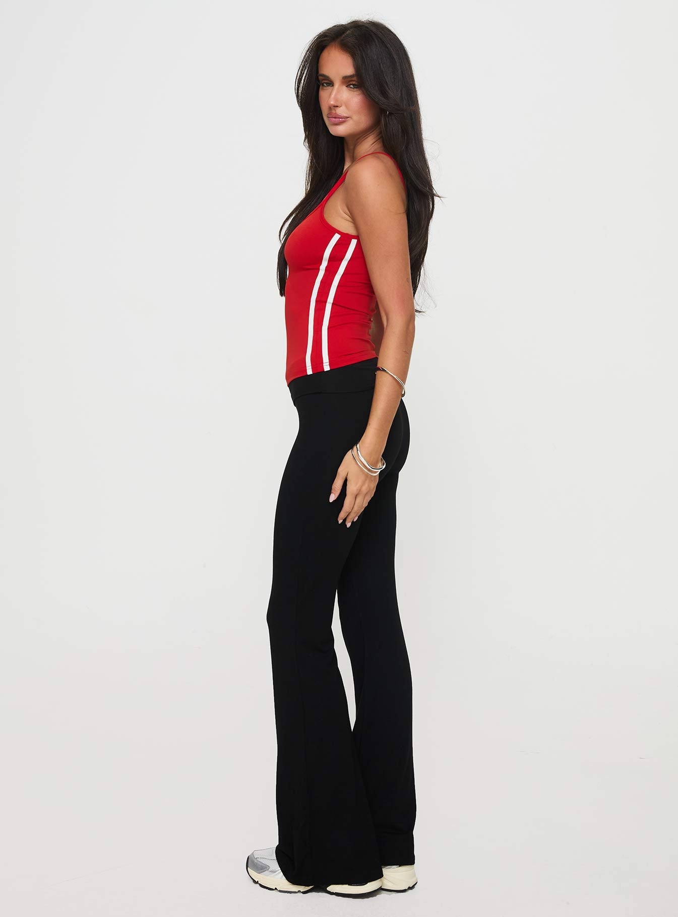 Cherize Ribbon Stitch Pant Black