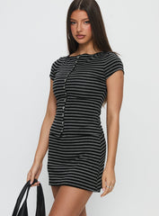Brennah Jersey Mini Skort Stripe