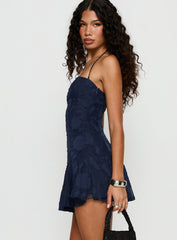Delamere Mini Dress Navy Burnout