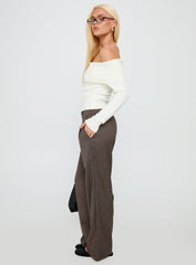 Briellea Thick Waistband Pant Pinstripe