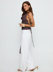 Sabryna Low Rise Straight Leg Jeans White